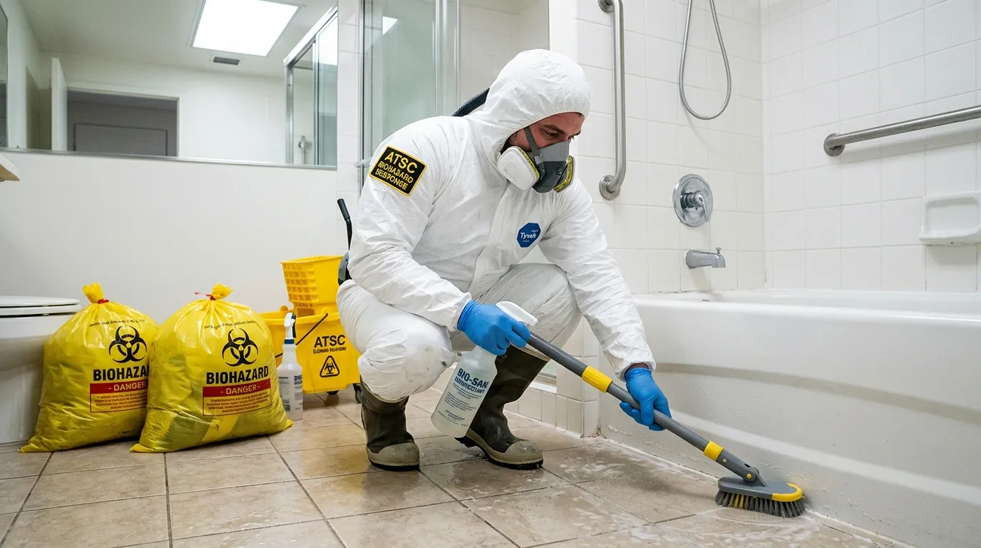 Decontamination equipment deployed for Blood Cleanup in East Riverdale